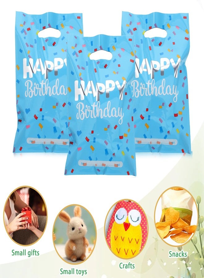 Qulkws 30 Pcs Happy Birthday Party Favor Bags Goodie Bags for Party Birthday Candy Bag Plastic Candy Favor Bag Loot GiftBags Return GiftBag for Baby Showers Birthdays Partys Decorations - Image 5